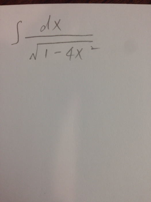 solved-integrate-dx-square-root-1-4x-2-chegg