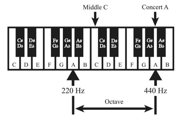 Solved The frequencies of notes in standard musical notation | Chegg.com
