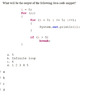 Solved What Will Be The Output Of The Following Java Code | Chegg.com