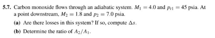 Solved Carbon monoxide flows through an adiabatic system. | Chegg.com