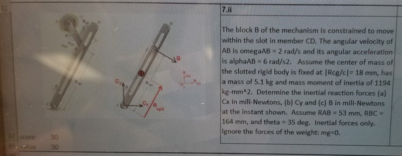 Solved The Block B Of The Mechanism Is Constrained To Move | Chegg.com