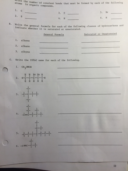 Solved Write the formula for each of the following classes | Chegg.com
