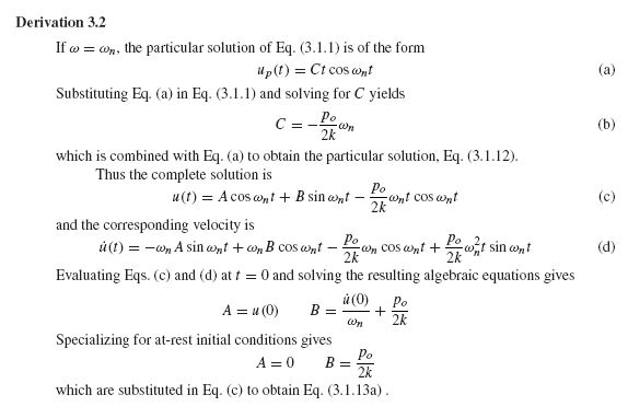 Solved Excerpts From Textbook Show Derivation, But Do Not 