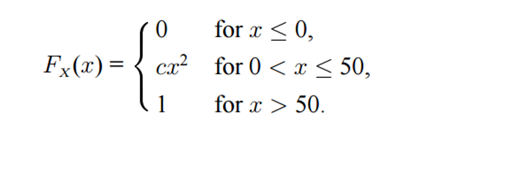 Solved Suppose that the cumulative distribution function | Chegg.com