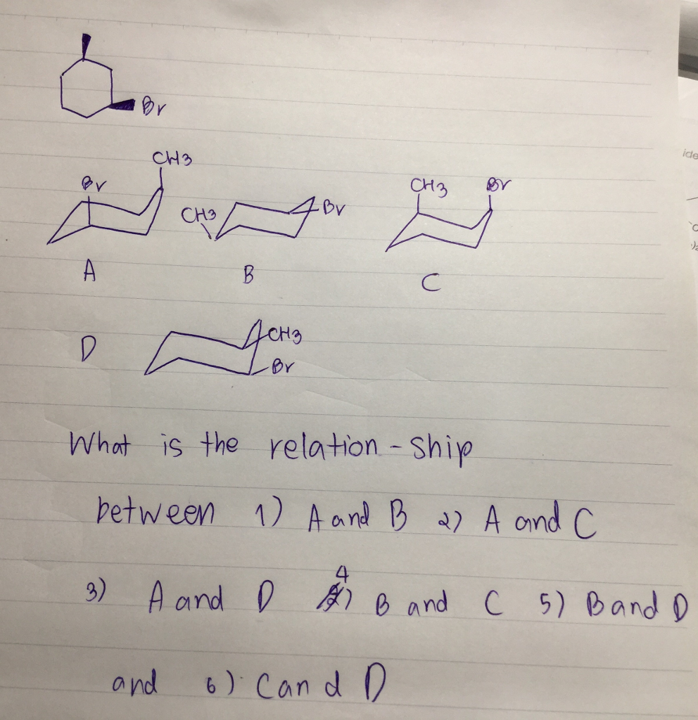 Solved What is the relation - ship between A and B A and C A | Chegg.com