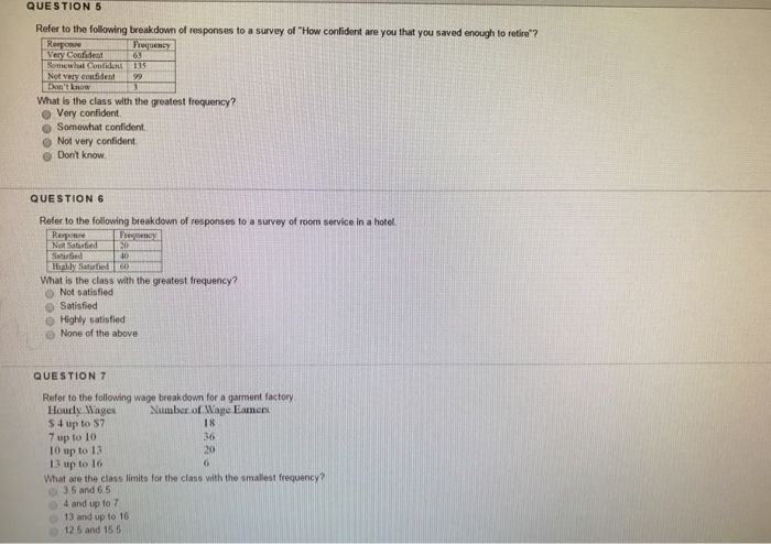 Solved Refer to the following breakdown of responses to a | Chegg.com