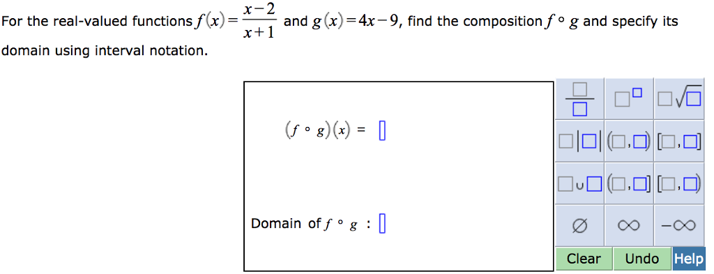 Solved For The Real Valued Functionsf X And G X 4x 9