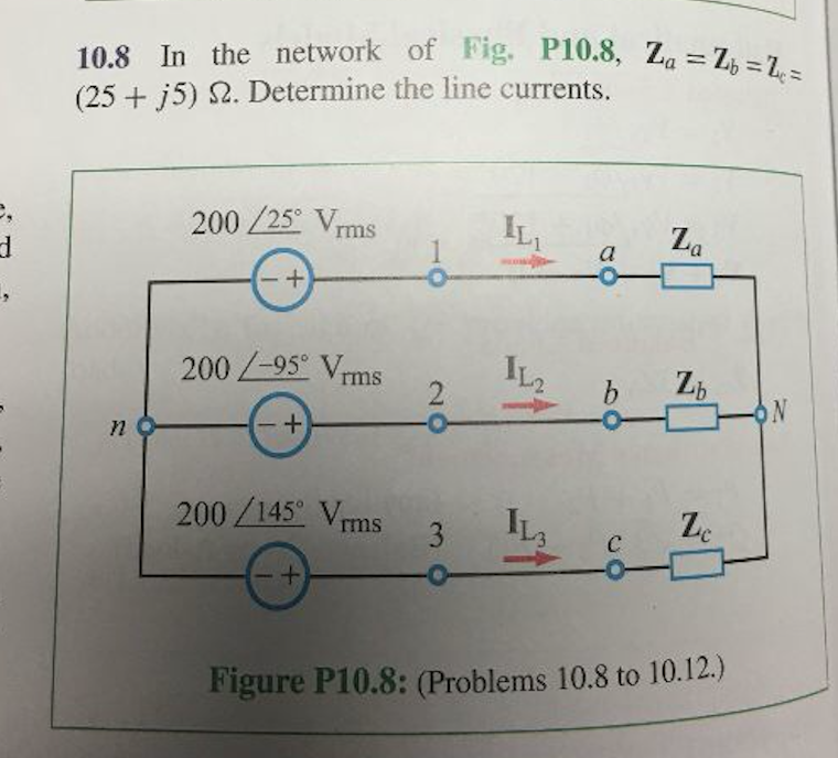 Solved 10.8 In the network of Fig. P10.8, Z Zb (25 j5) 2. | Chegg.com