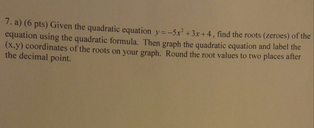 find the root of quadratic equation 2x 2 5x 3 0