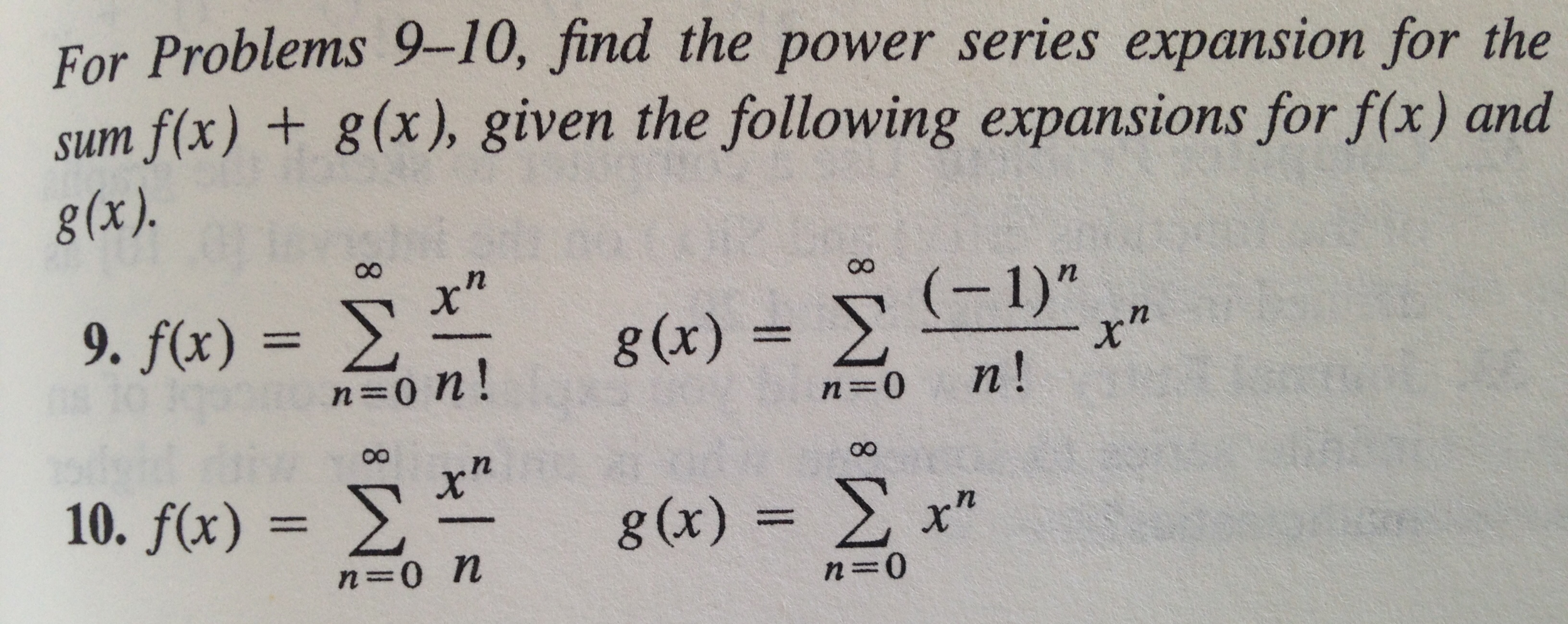 Solved Find The Power Series Expansion For Problem 9 10 Chegg Solved Find The Power Series Expansion For Problem 9 10 Chegg