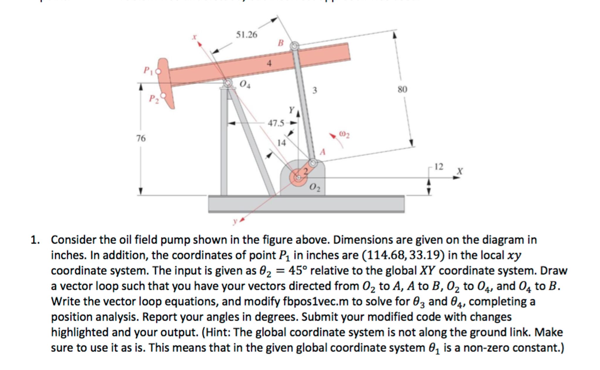 Consider the oil field pump shown in the figure