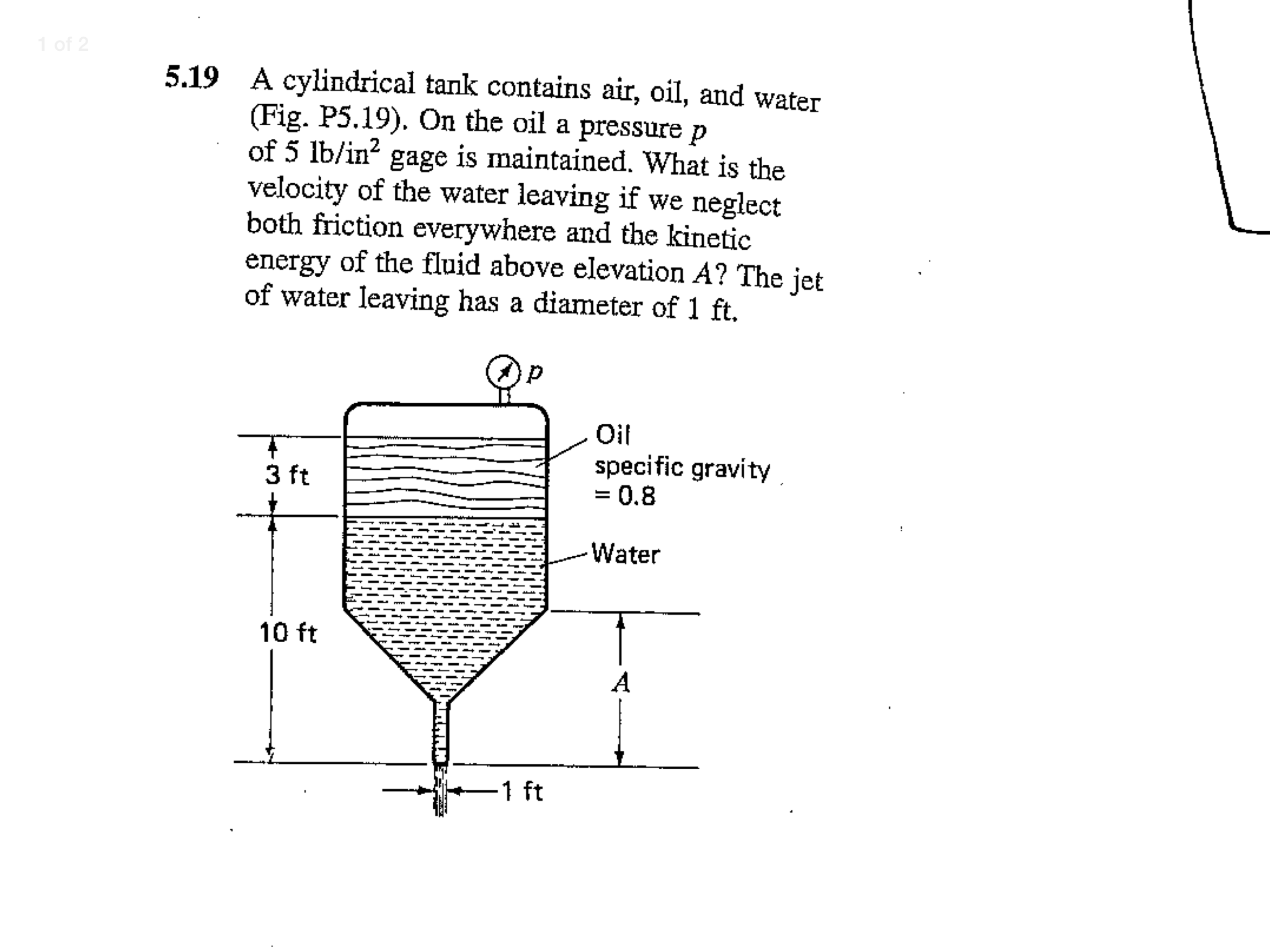 solved-a-cylindrical-tank-contains-air-oil-and-water-on-chegg