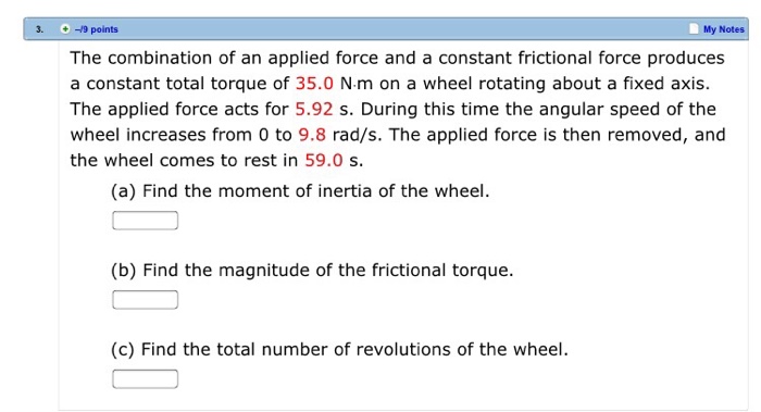 Solved The combination of an applied force and a constant | Chegg.com