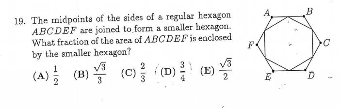 Solved The Midpoints Of The Sides Of A Regular Hexagon 3043