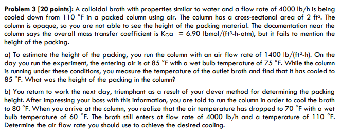 Problem 3 120 Pointsl A Colloidal Broth With Chegg
