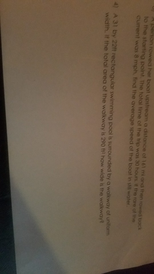 Solved son rowed her boat upstream a distance of 161 mi and