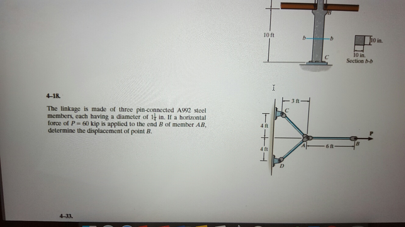 Solved The linkage is made of three pinconnected A992