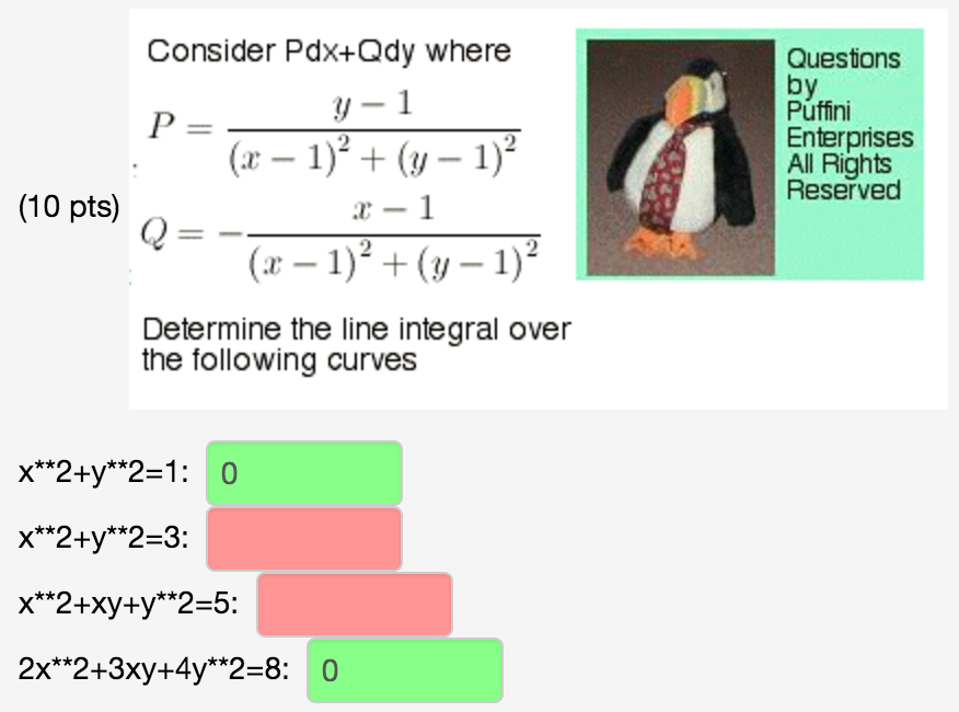 Solved Consider Pdx Qdy Where P Y 1 x 1 2 y 1 2 Chegg