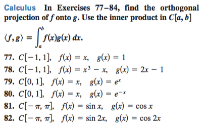 Solved Calculus In Exercises 77-84, And the orthogonal | Chegg.com