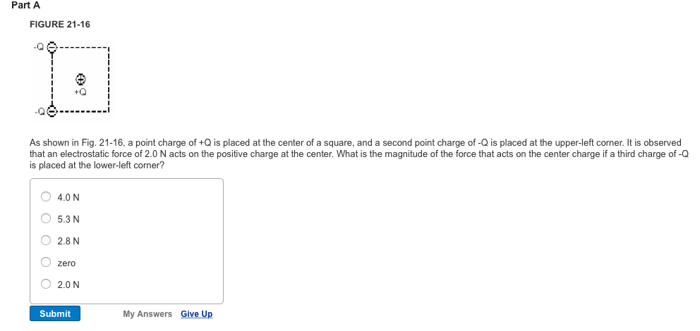 Solved As Shown In Fig 21 16 A Point Charge Of Q Is Chegg Solved As Shown In Fig 21 16 A Point Charge Of Q Is Chegg