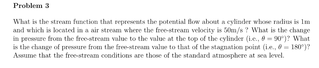 Solved What is the stream function that represents the | Chegg.com