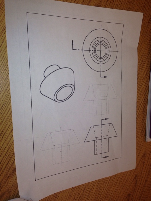 Solved Sketch the front view, right side top view and | Chegg.com