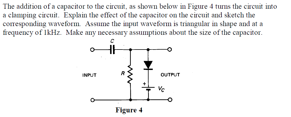 Solved The addition of a capacitor to the circuit, as shown | Chegg.com