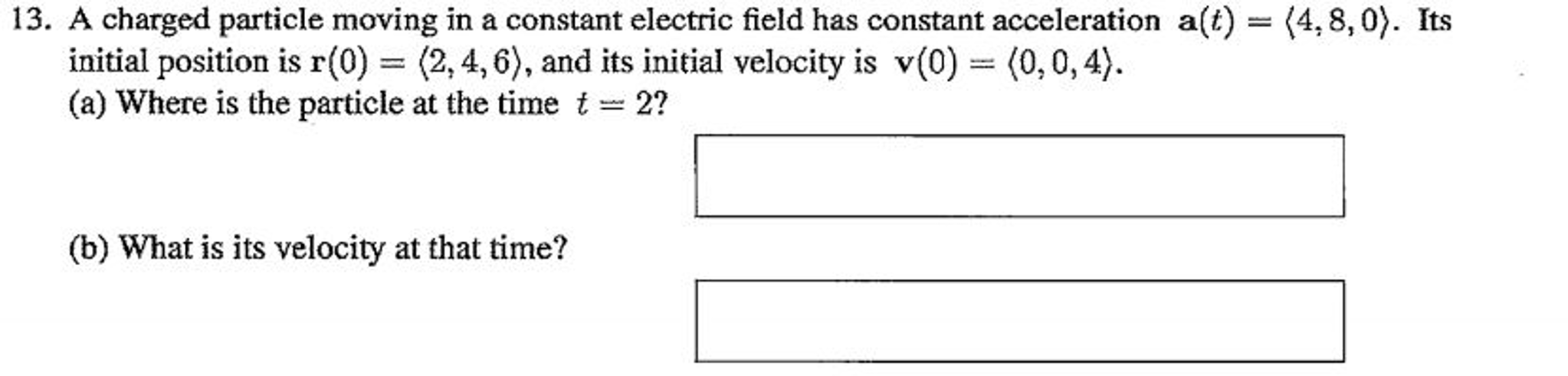 Solved A charged particle moving in a constant electric | Chegg.com