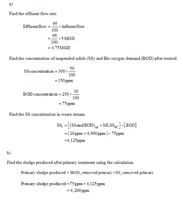 Solved A wastewater treatment plant in in Brentwood,