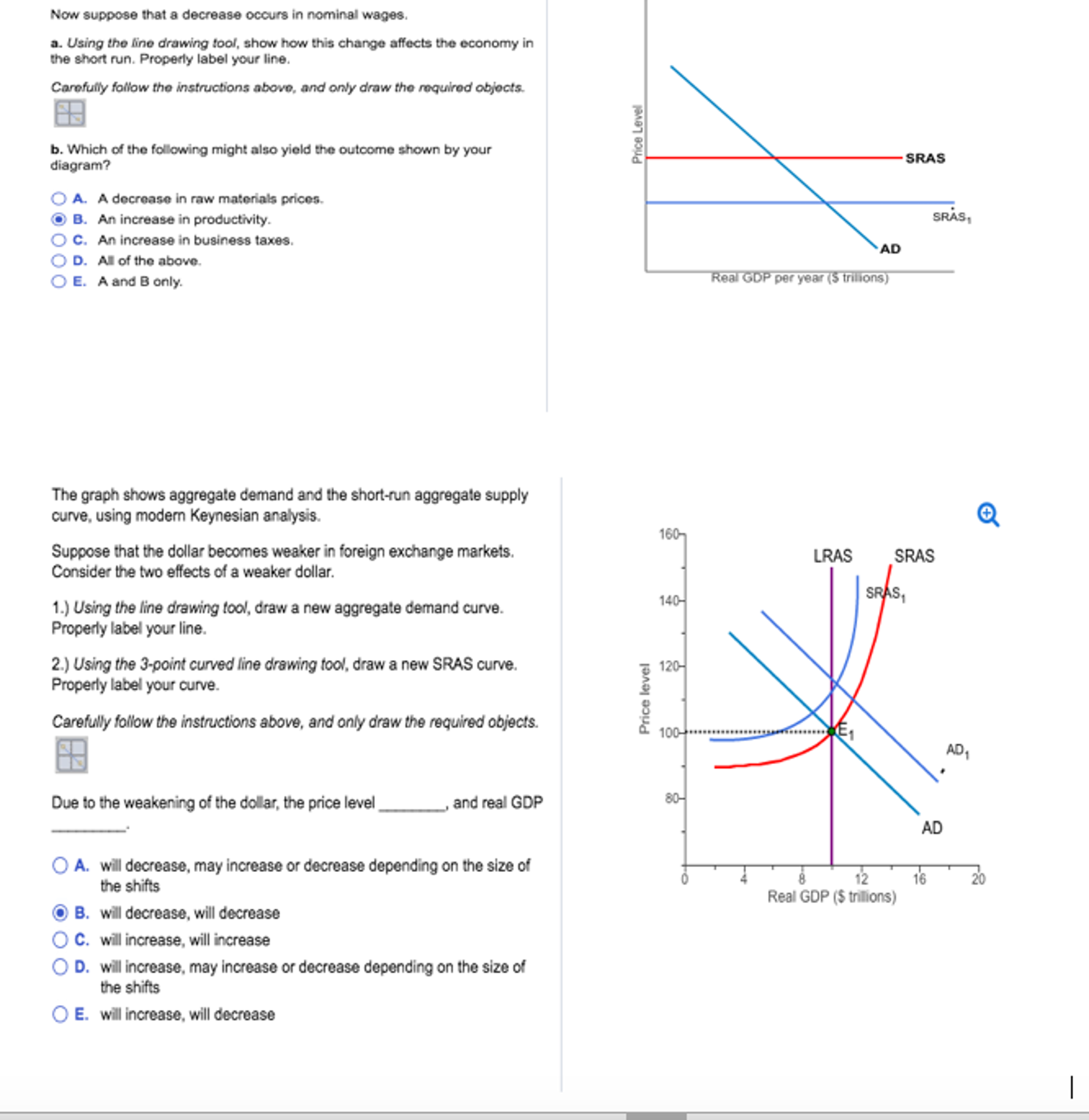 Solved Now suppose that a decrease occurs in nominal wages | Chegg.com