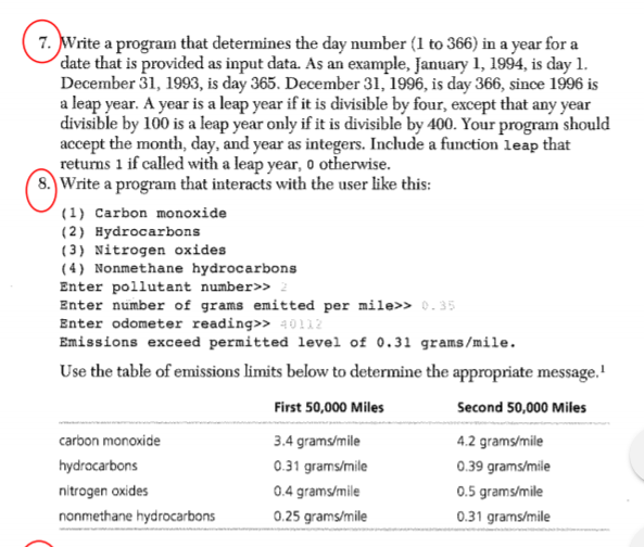 7 Write A Program That Determines The Day Number 1 Chegg