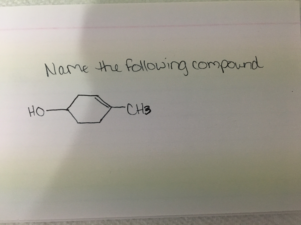 Solved Name The Following Compound | Chegg.com