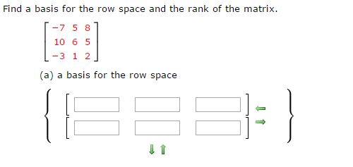 Solved Find a basis for the row space and the rank of the | Chegg.com