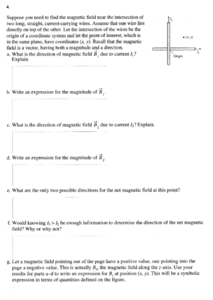 Solved 4. Suppose you need to find the magnetic ficld near | Chegg.com