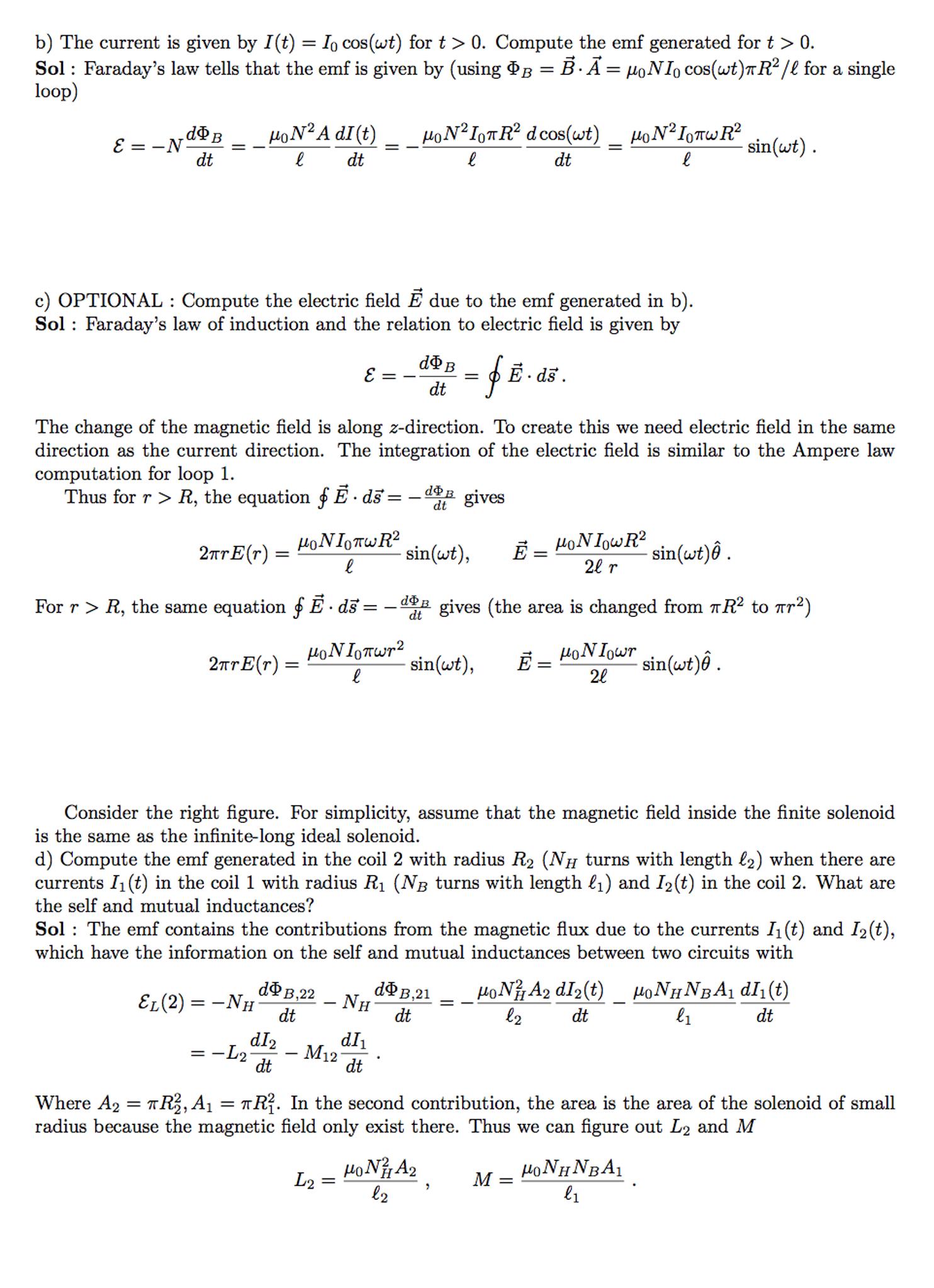 Solved The current is given by I(t) = I_0 cos (omega t) for | Chegg.com