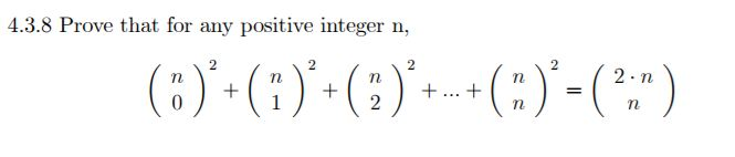 Solved 4.3.8 Prove that for any positive integer n, Tn Tn Tn | Chegg.com
