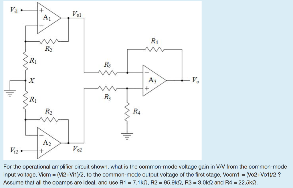 Solved For the operational amplifier circuit shown, what