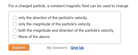 Solved For A Charged Particle, A Constant Magnetic Field Can | Chegg.com