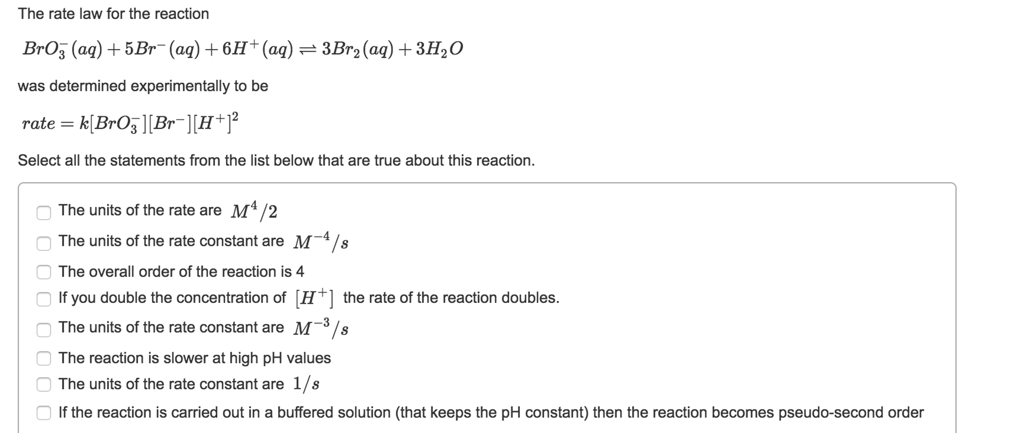 Solved I Need Help Fast, Please! B.) The Rate Law For The | Chegg.com