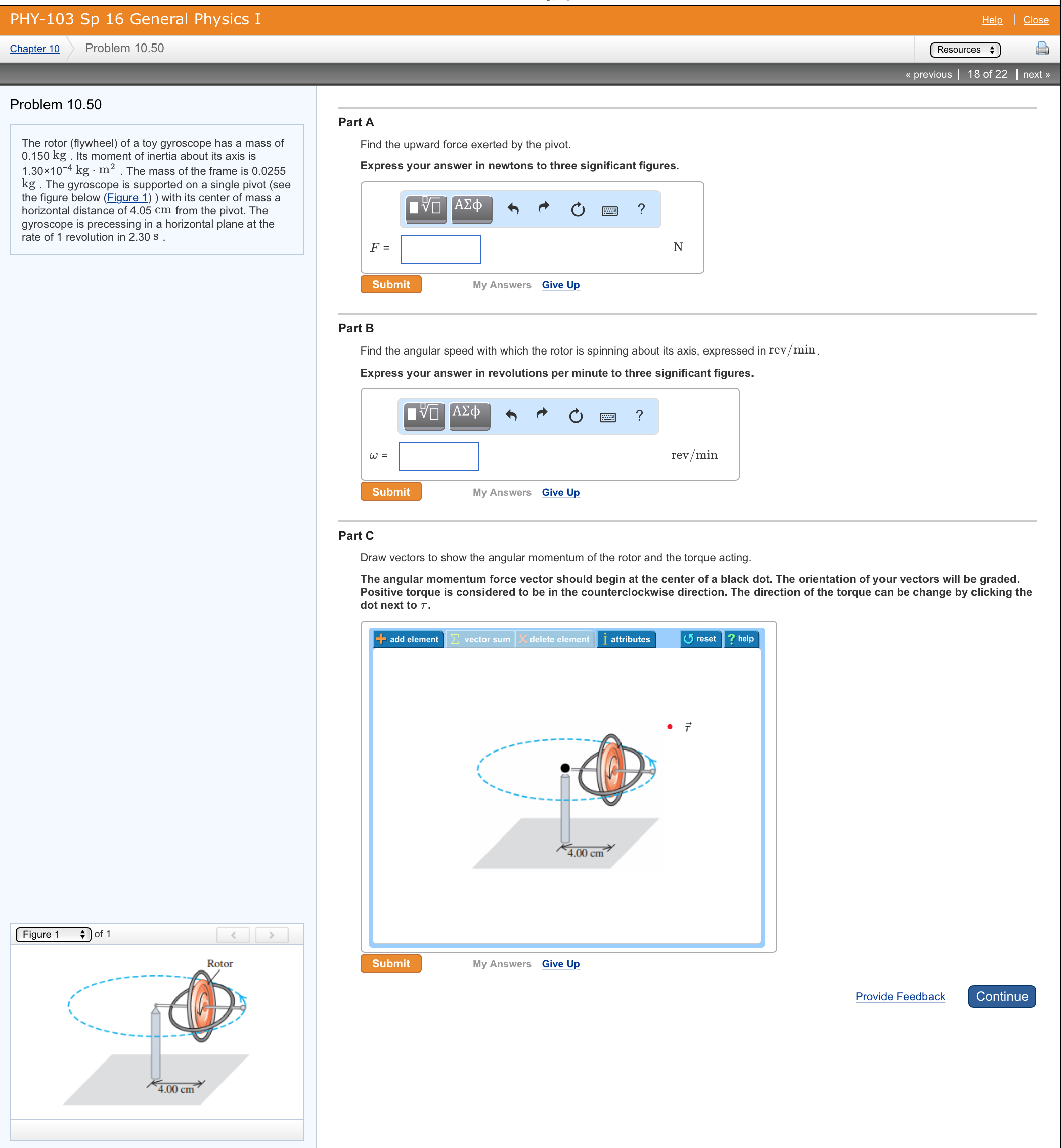 Solved The rotor (flywheel) of a toy gyroscope has a mass of | Chegg.com