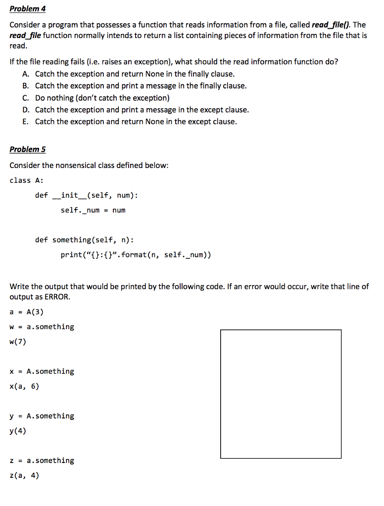 Solved Problem Consider A Program That Possesses A Chegg Com