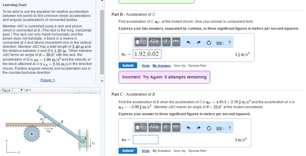 Solved Learning Goal: To be able to use the equation for | Chegg.com