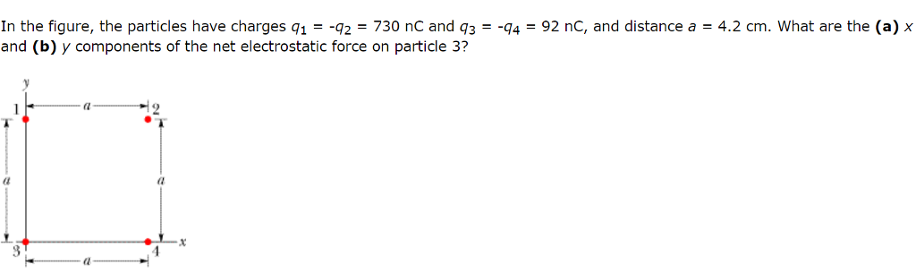 Solved In The Figure The Particles Have Charges Q1 Q2 1756