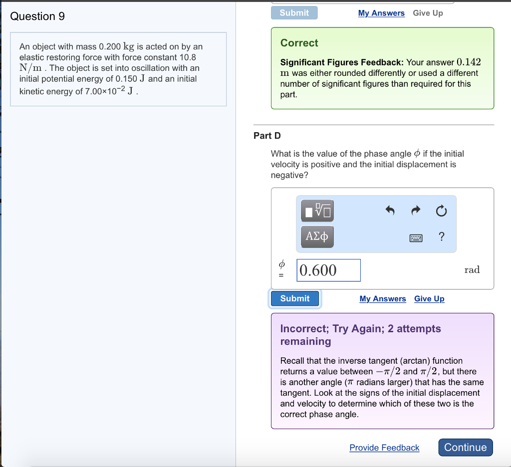 Solved An object with mass 0.200 kg is acted on by an | Chegg.com