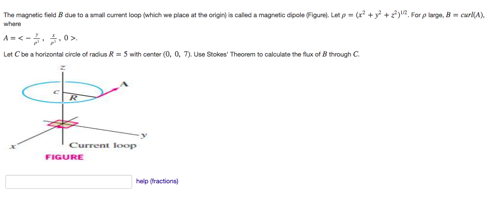 Solved The magnetic field B due to a small current loop | Chegg.com