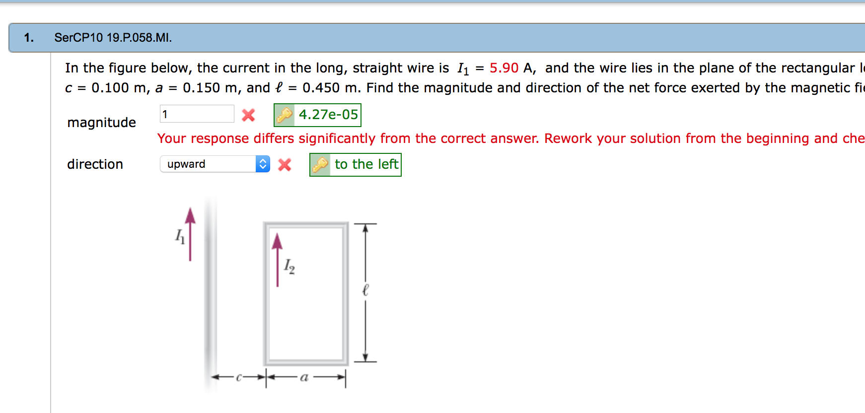 Solved In the figure below, the current in the long, | Chegg.com