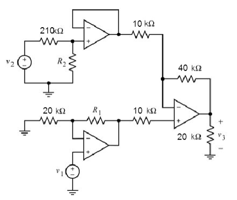 Solved The inputs to this circuit are the voltages v1 and | Chegg.com