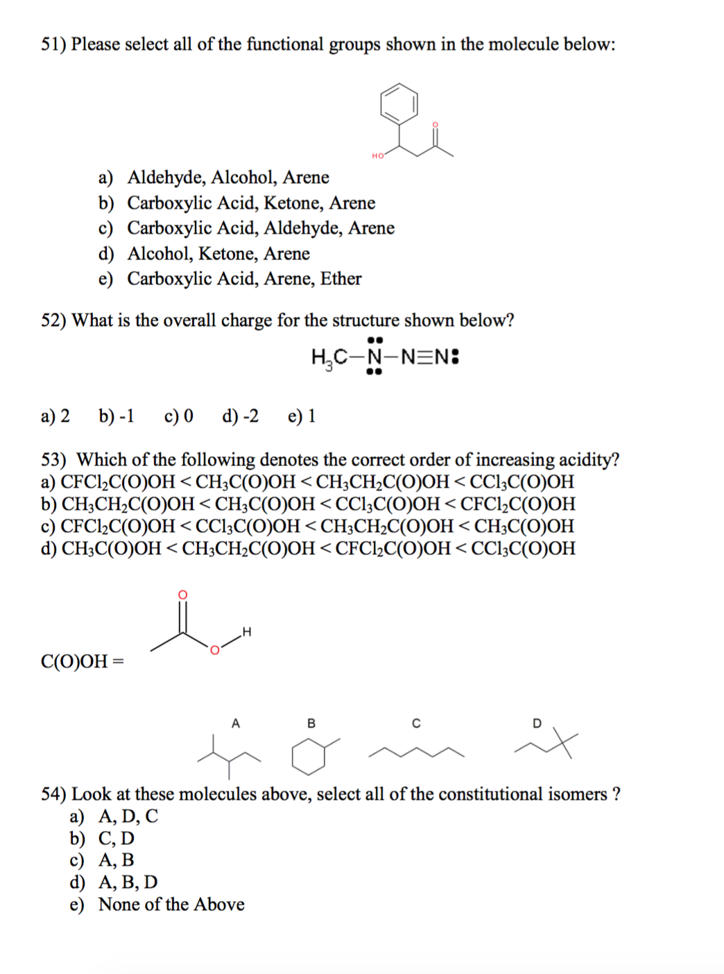 Solved Select all of the functional groups shown in the | Chegg.com
