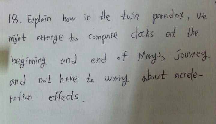 Twin Paradox Questions And Answers