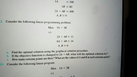Solved Consider the following linear programming problem: | Chegg.com